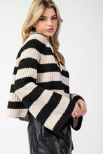 Load image into Gallery viewer, Belle Stripe Sweater Top