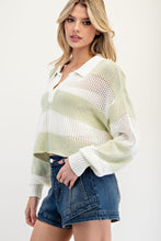 Load image into Gallery viewer, Pistachio Dreams Sweater Top