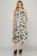Load image into Gallery viewer, Sunday Floral Midi Dress