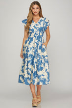 Load image into Gallery viewer, Flutter Away Midi Dress