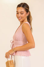 Load image into Gallery viewer, Blush Babe Tie Top