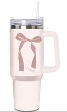 Load image into Gallery viewer, Bow Drink 40oz Tumbler Light Pink
