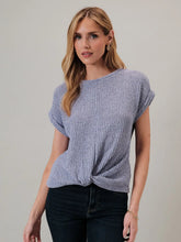Load image into Gallery viewer, Waffle Knit Twist Top Lavender