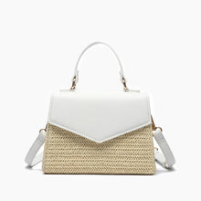Load image into Gallery viewer, Sunny Straw Over Flap Crossbody Bag