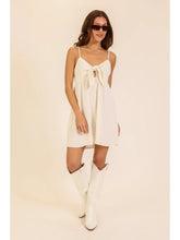 Load image into Gallery viewer, Airflow Tie-Front Cutout Mini Dress