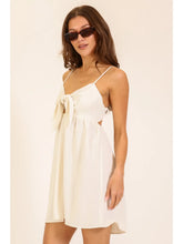 Load image into Gallery viewer, Airflow Tie-Front Cutout Mini Dress