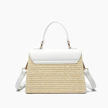 Load image into Gallery viewer, Sunny Straw Over Flap Crossbody Bag
