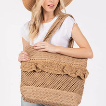 Load image into Gallery viewer, Ruffle Beach Tote