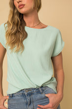 Load image into Gallery viewer, Twist & Shout Top Sage