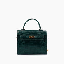 Load image into Gallery viewer, Lantern Faux Croc Crossbody Purse