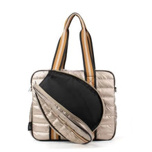 Load image into Gallery viewer, Judy Puffer Pickle Ball Tote Beige