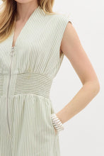 Load image into Gallery viewer, Nautical Lines Jumpsuit Sage