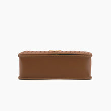 Load image into Gallery viewer, Haven Flap Woven Crossbody Bag Cognac