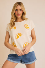 Load image into Gallery viewer, Orange Patch Knit Top