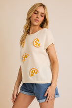 Load image into Gallery viewer, Orange Patch Knit Top