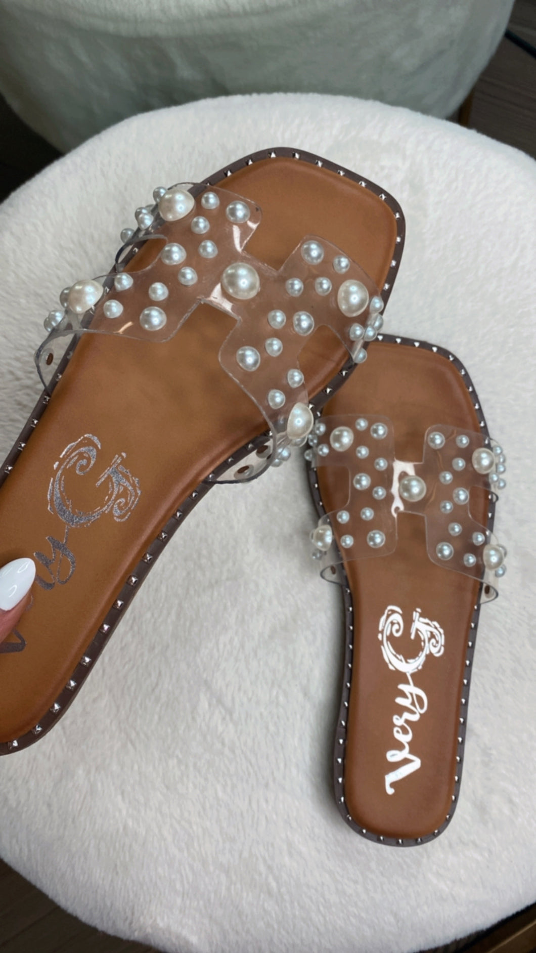 Pearl Studded Sandals