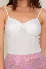 Load image into Gallery viewer, Hug The Curve Bodysuit White