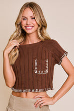 Load image into Gallery viewer, Bring The Fall Crop Top Brown