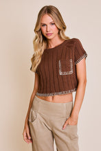 Load image into Gallery viewer, Bring The Fall Crop Top Brown