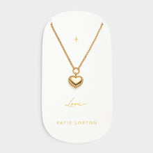 Load image into Gallery viewer, 'Love' Gold Heart Necklace