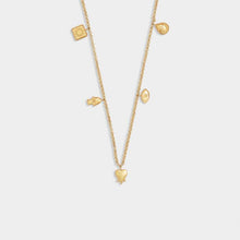 Load image into Gallery viewer, Boheme Gold Charm Necklace