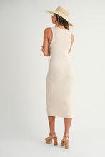 Load image into Gallery viewer, Lace Up Crochet Midi Dress