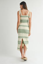 Load image into Gallery viewer, Scallops In The Summer Midi Dress Sage