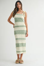 Load image into Gallery viewer, Scallops In The Summer Midi Dress Sage