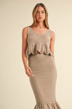 Load image into Gallery viewer, Knitted Dreams Ruffle Top