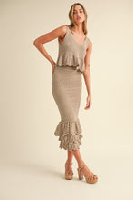 Load image into Gallery viewer, Knitted Dreams Ruffle Top