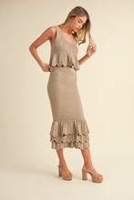 Load image into Gallery viewer, Knitted Dreams Ruffle Top