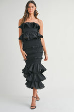 Load image into Gallery viewer, Flamenco Ruffle Midi Skirt