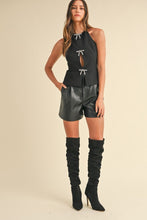 Load image into Gallery viewer, Jewel Bow Halter Top