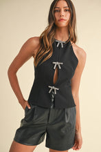 Load image into Gallery viewer, Jewel Bow Halter Top