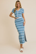 Load image into Gallery viewer, Blue Summer Stripe Top