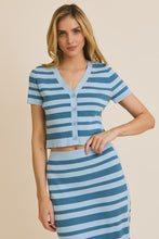 Load image into Gallery viewer, Blue Summer Stripe Top