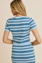 Load image into Gallery viewer, Blue Summer Stripe Top
