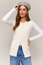 Load image into Gallery viewer, Creamy Button Down Sweater Vest