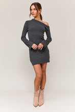 Load image into Gallery viewer, Off The Shoulder Mini Sweater Dress
