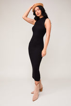 Load image into Gallery viewer, Final Look Sweater Dress Black