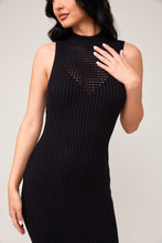 Load image into Gallery viewer, Final Look Sweater Dress Black