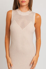 Load image into Gallery viewer, Final Look Sweater Dress Taupe