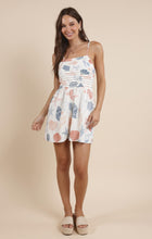 Load image into Gallery viewer, Seashells Pleated Bodice Romper
