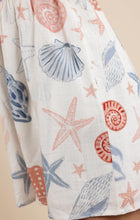 Load image into Gallery viewer, Seashells Pleated Bodice Romper