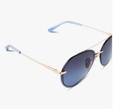 Load image into Gallery viewer, Lenox Gold/Blue DIFF Sunglasses