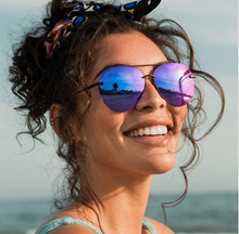 Load image into Gallery viewer, Lenox Matte Black/Purple Mirror DIFF Sunglasses
