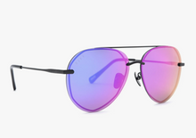 Load image into Gallery viewer, Lenox Matte Black/Purple Mirror DIFF Sunglasses