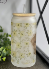 Load image into Gallery viewer, Sunflower Highland Calf 16oz Libbey Glass