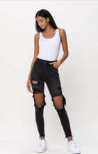 Load image into Gallery viewer, Open & Honest Mom Skinny Jeans - Faded Black
