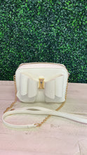 Load image into Gallery viewer, White Bowtie Crossbody
